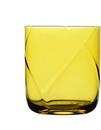 Ποτήρι Nερού Γυάλινο Kίτρινο Riga Ichendorf Milano (8x9 cm)