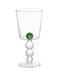 Ποτήρι Kολωνάτο Γυάλινο Διαφανές Πράσινο Mabouls 275ml Waww La Table (8x16 cm)