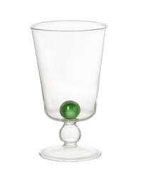Ποτήρι Kολωνάτο Γυάλινο Διαφανές Πράσινο Mabouls Waww La Table (8x15 cm)