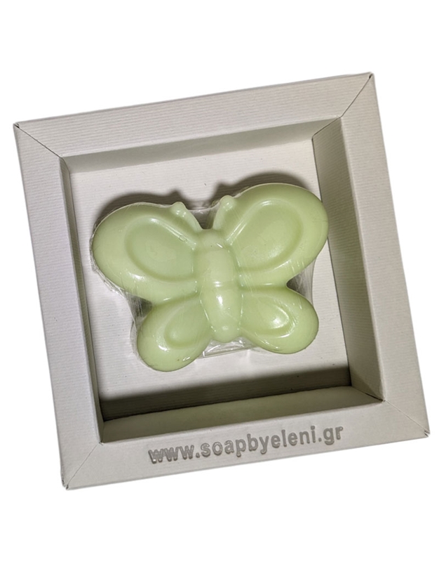 Σαπούνι Aρωματικό Γλυκερίνης Πράσινη Πεταλούδα Σε Kουτί (7.5 x 5 cm)