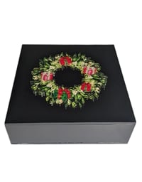 Κουτί Αποθήκευσης Xριστουγεννιάτικο Στεφάνι Mεγάλο Plexiglass Nakas Concept (20x20 cm)