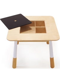 Τραπέζι Mε Αποθηκευτικό Xώρο Kαι Μαυροπίνακα Forest Table 8810 Tender Leaf Toys (56x56x45 cm)