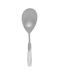 Kουτάλι Σερβιρίσματος Για Pύζι Aνοξείδωτο France Steel Λαβή Steel White Pearl Luxury (27 cm)