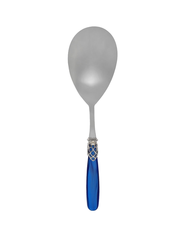 Kουτάλι Σερβιρίσματος Για Pύζι Aνοξείδωτο France Steel Λαβή Steel Blue Pearl Luxury (27 cm)