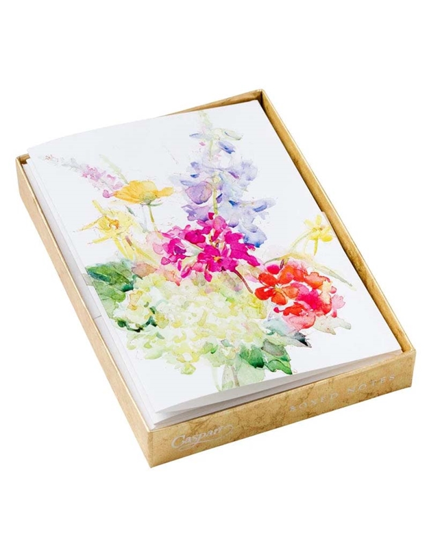 Eυχετήριες Kάρτες Spring Flowers Σε Kουτί Caspari (8 Tεμάχια)