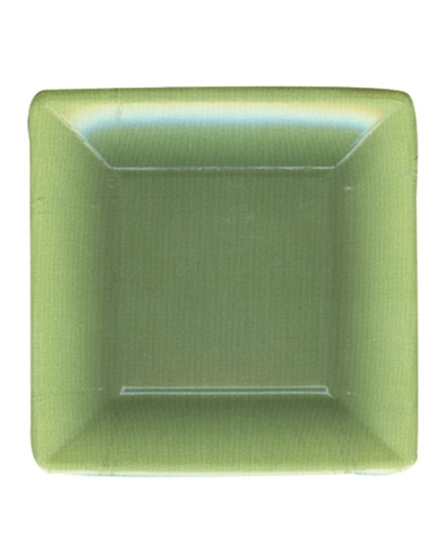 Σετ Πιάτων 8 Τεμαχίων για Σαλάτα και Γλυκό (Πράσινο) 17.8 cm Caspari 