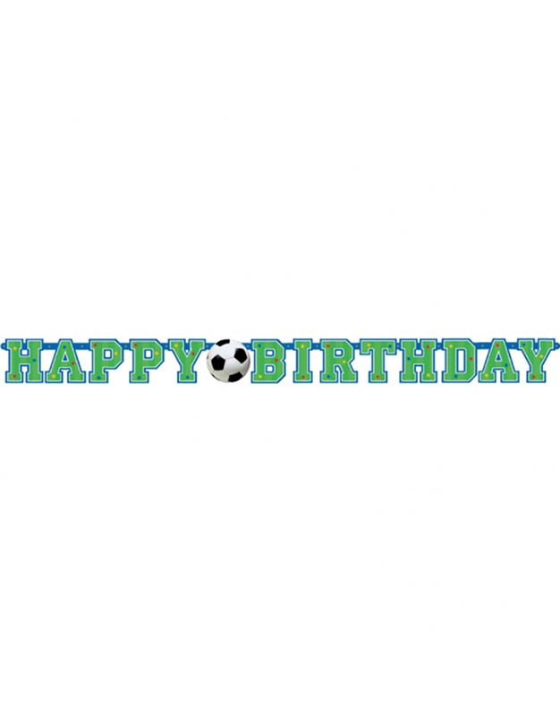 Γιρλάντα Γραμμάτων Happy Birthday "Soccer" 