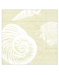 Χαρτοπετσέτες Luncheon Shells Sand 16,5 x 16,5 cm Caspari (20 Τεμάχια)