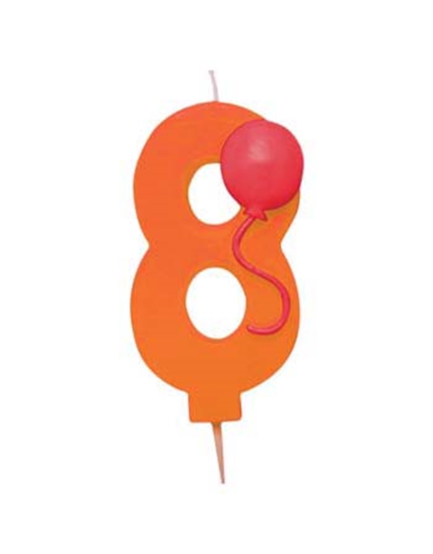 Κεράκι Ballon ''No 8'' Creative Converting