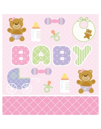 Τραπεζομάντηλο "Teddy Baby Pink" 137x275cm Creative Converting