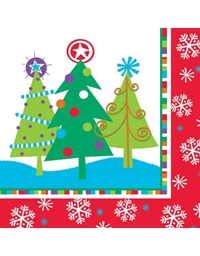 Χριστουγεννιάτικο Σετ Χαρτοπετσέτες 18 Τεμαχίων (32.7 x 32.3cm) ''North Pole Greetings''