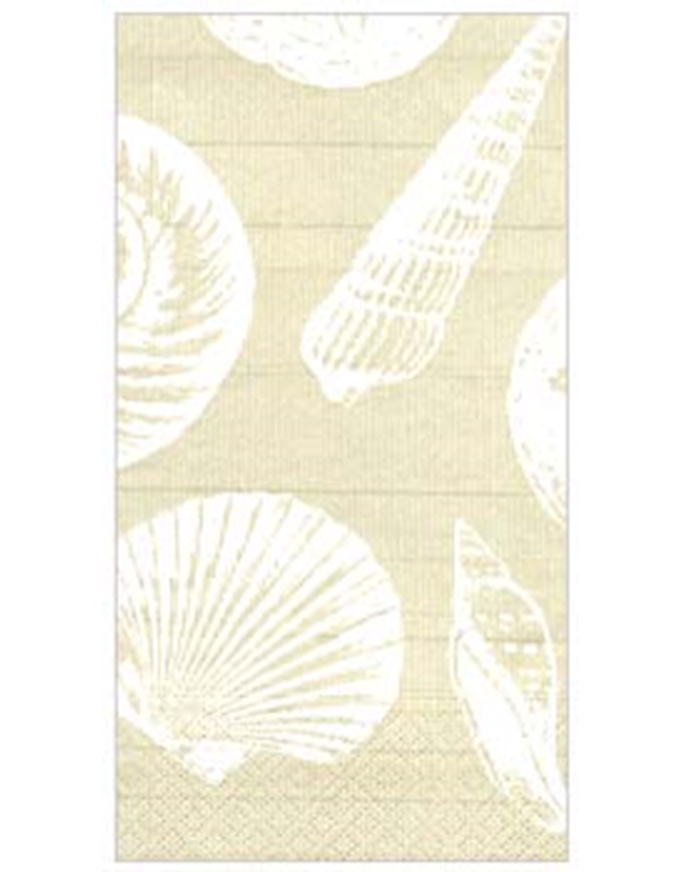 Σετ Χαρτοπετσέτες 15 Τεμαχίων ''Shells Sand'' 10.8x19.8cm Caspari