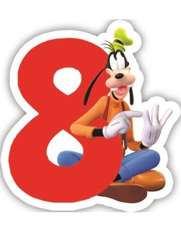 Κεράκι Γενεθλίων Mickey Playful No8 Disney