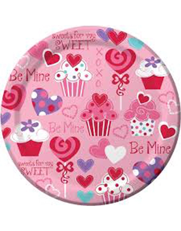 Σετ Πιάτων 8 τεμαχίων ''Heart Cupcake'' 22.2 cm
