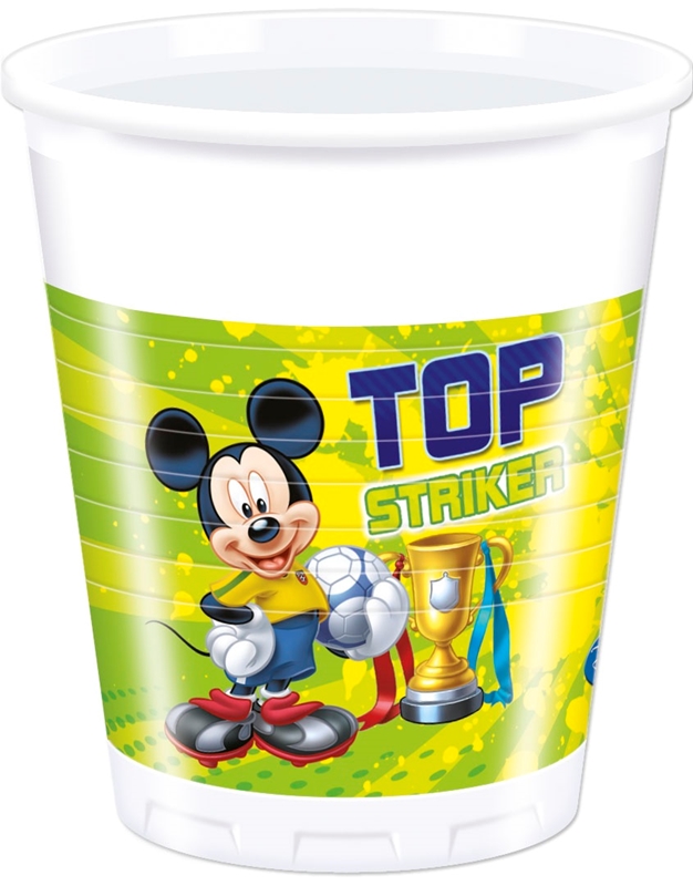 Ποτήρια Mickey Goal 200ml Disney (8 τεμάχια)