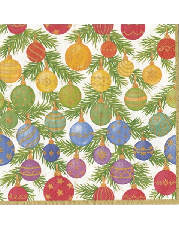 Χριστουγεννιάτικες Χαρτοπετσέτες "Ombre Christmas" 12770C Caspari 12.5cm x 12.5cm (20 τεμάχια)