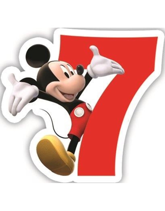 Κεράκι Γενεθλίων Mickey Playful No7 Disney