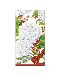 Χαρτοπετσέτες White "Snowball Hydrang" 10.80cm x 19.80cm Caspari (15 τεμάχια)