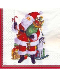 Χριστουγεννιάτικο Σετ Χαρτοπετσέτες 20 Τεμαχίων 12.5cm x 12.5cm ''Coming to Town'' Caspari