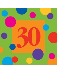 Σετ Χαρτοπετσέτες 16 Τεμαχίων 32.7x32.4 cm (''30'' Birthday) 
