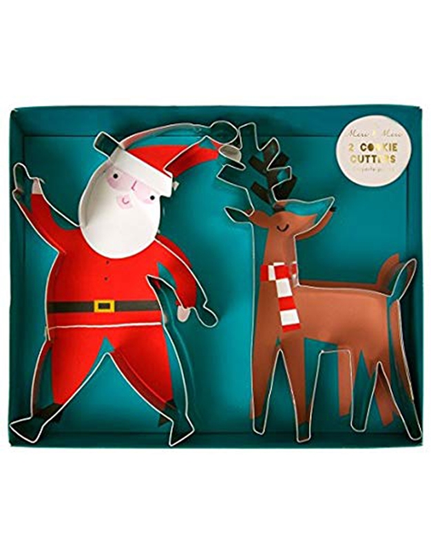 Cookie Cutters Santa & Reindeer Meri Meri 45-2954 (2 Τεμάχια)