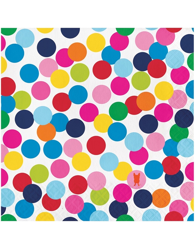 Χαρτοπετσέτες Φαγητού "Birthday Dots" Creative Converting (20 τεμάχια)