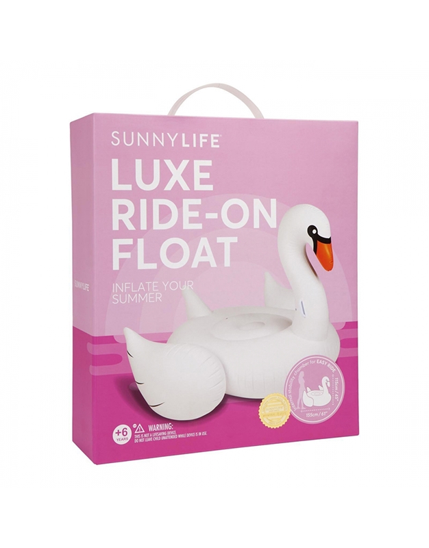Φουσκωτό Στρώμα Θαλάσσης Luxe Ride-On Swan Sunnylife