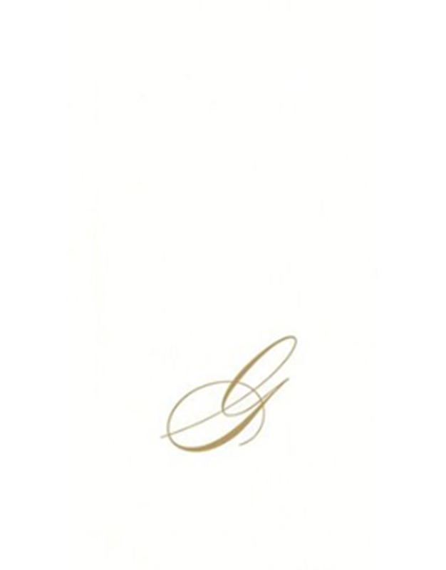 Σετ Χαρτοπετσέτες 24 Τεμαχίων (σε Κουτί) ''Air Laid White Pearl - G'' 10.8cm x 19.8cm Caspari