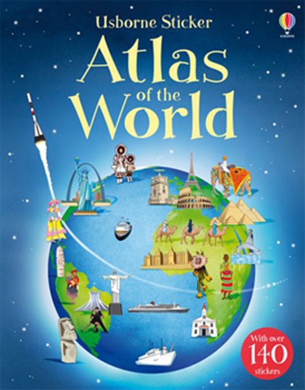 Atlas Of The Word Usborne Sticker