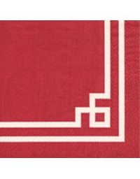 Σετ Χαρτοπετσέτες ''Rive Gauche Red'' 11955C 25X25 cm Caspari (20 τεμάχια)
