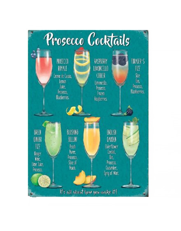 Πινακίδα Μεταλλική Mini Prosecco Cocktail 