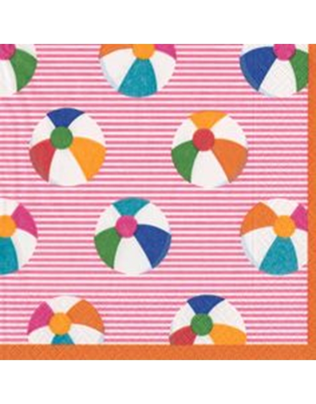 Χαρτοπετσέτες "Pink Bounce" 12.5cm x 12.5cm Caspari (20 τεμάχια)