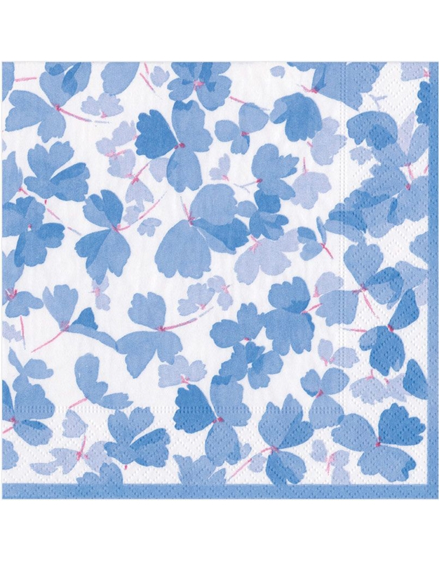 Xαρτοπετσέτες Μεγάλες "Blue Spring Winds" 16.5x16.5 cm Caspari (20 τεμάχια)