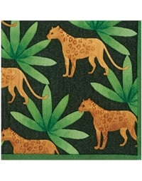 Χαρτοπετσέτες "Green Panthera" 12.5cm x 12.5cm Caspari (20 τεμάχια)