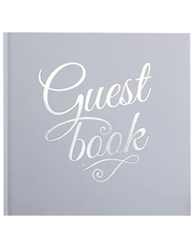 Guest Book White & Silver ΜP-417