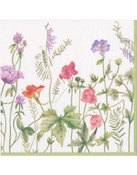 Χαρτοπετσέτες "French Floral" 12.5x12.5 cm Caspari (20 τεμάχια)