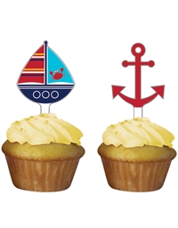 Διακοσμητικά για Cupcakes "Ahoy Matey" (12 τεμάχια)
