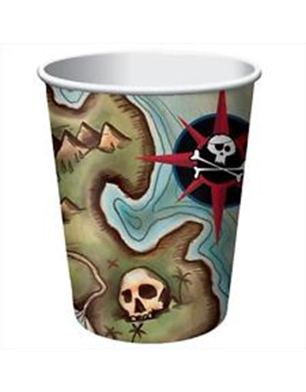 Σετ Ποτηριών 8 τεμαχίων "Pirate's Map" (200 ml)