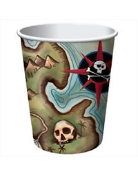 Σετ Ποτηριών 8 τεμαχίων "Pirate's Map" (200 ml)