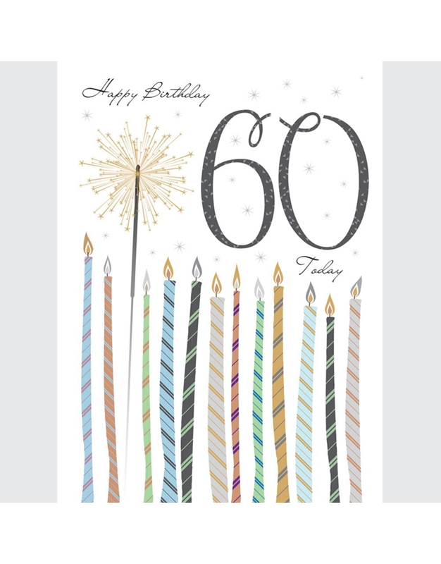 Κάρτα Γενεθλίων "Happy Birthday 60 Today" Tracks Publishing
