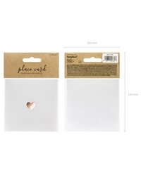 Placecard Ροζ Χρυσό Καρδούλα (10 τεμάχια)