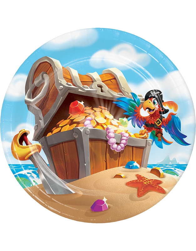 Πιάτα Μικρά "Pirate Treasure" 339779 Creative Converting (8 τεμάχια)