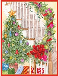 Xριστουγεννιάτικη Κάρτα "Becky's Staircase" Caspari