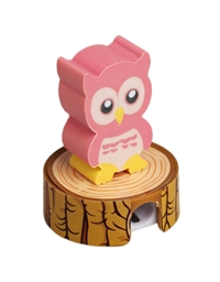 Γόμα - ξύστρα Owl Pink Rex International