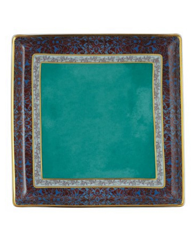 Tray Turquoise In A Hoister Raynaud Limoges